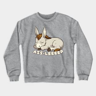 Tired donkey Crewneck Sweatshirt